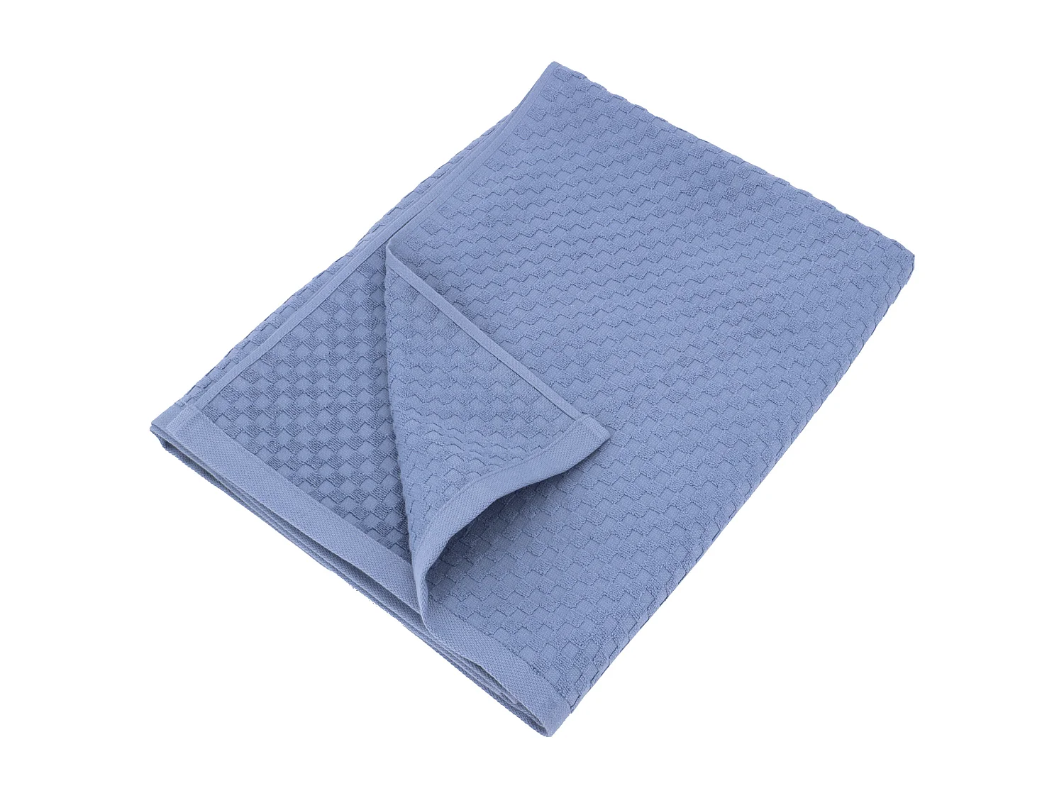 Drap de bain éponge coton 100x170 cm coton DAMA bleu lavande