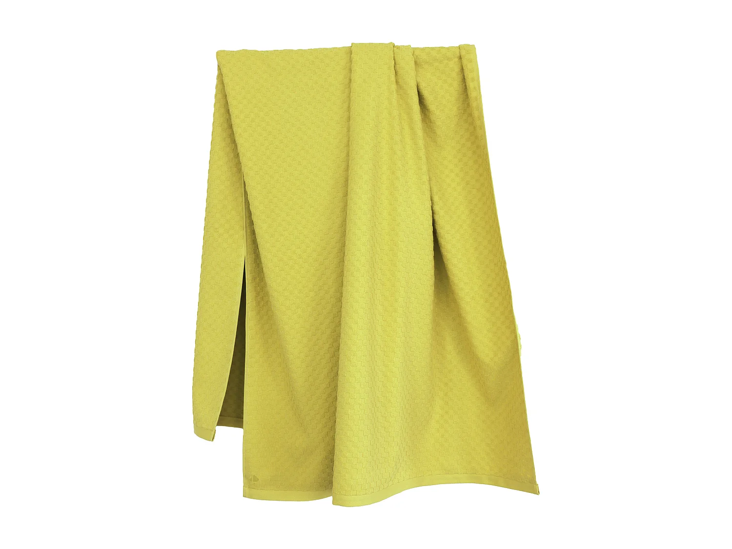 Drap de bain éponge coton 100x170 cm coton DAMA vert chartreuse