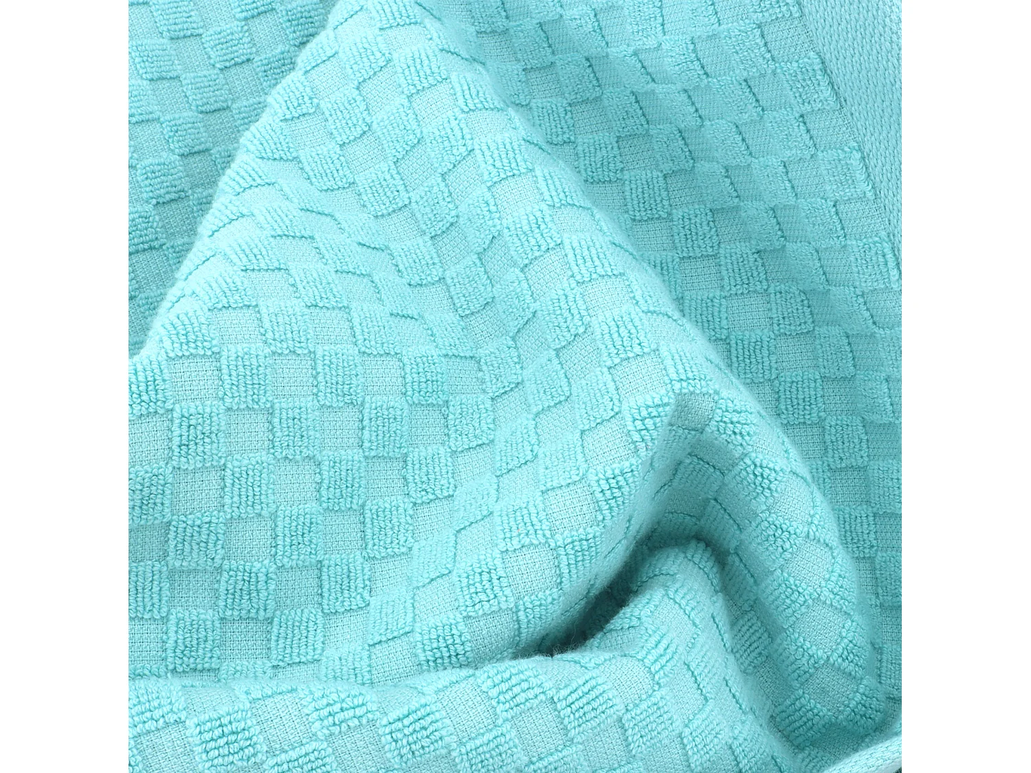 Drap de bain éponge coton 100x170 cm coton DAMA vert opaline