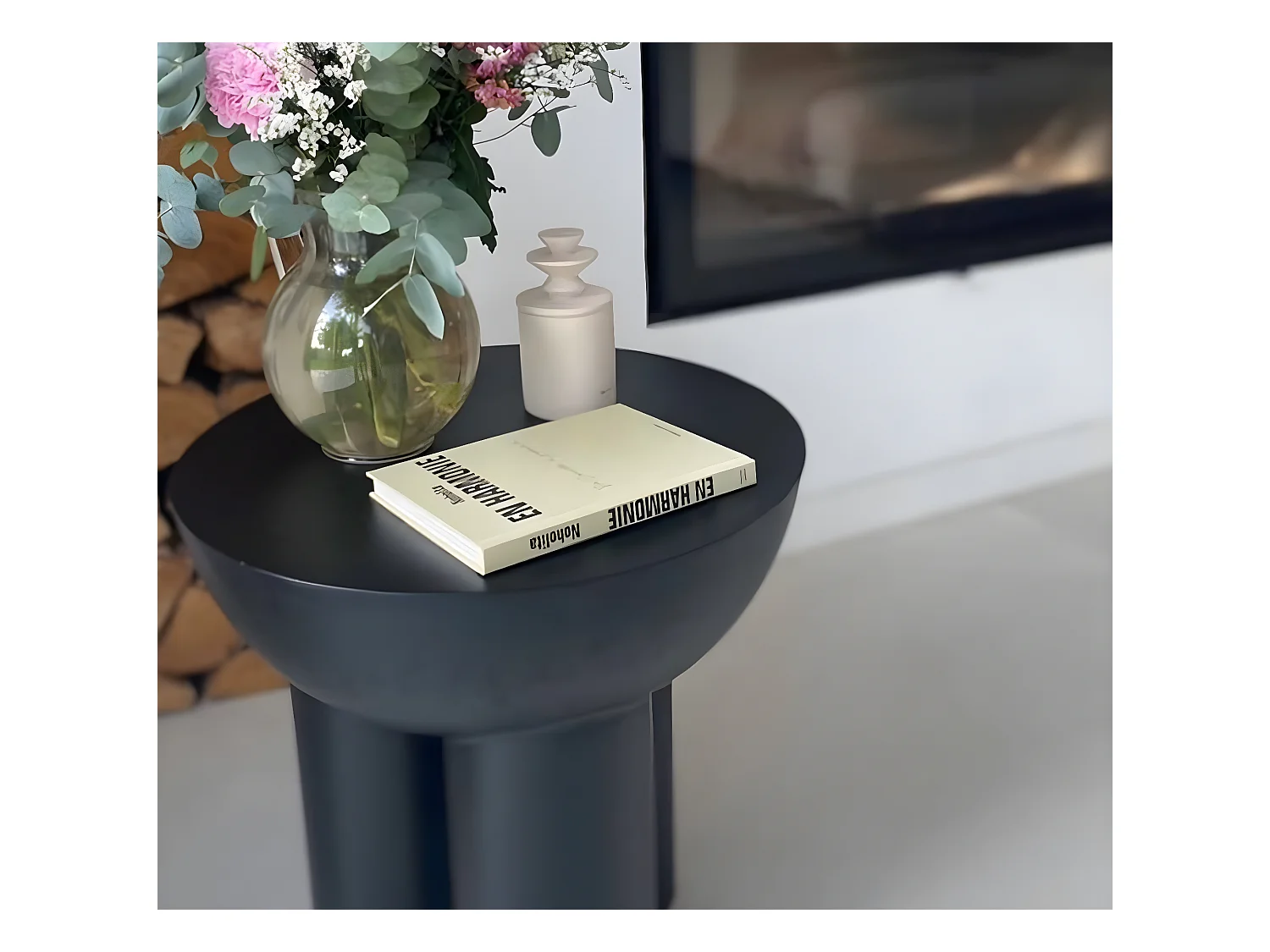 Bout de canapé en métal Baptistin