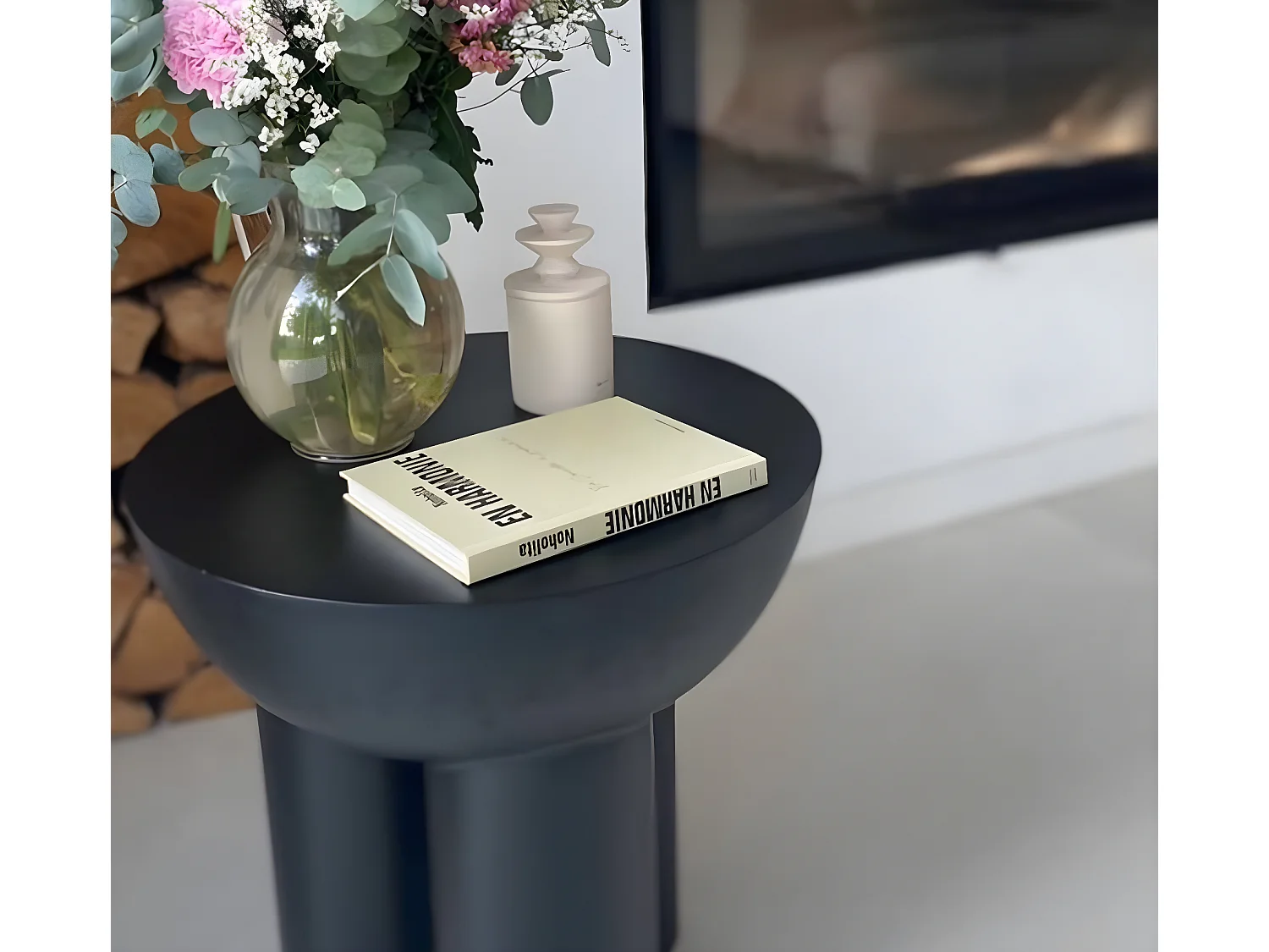 Bout de canapé en métal Baptistin