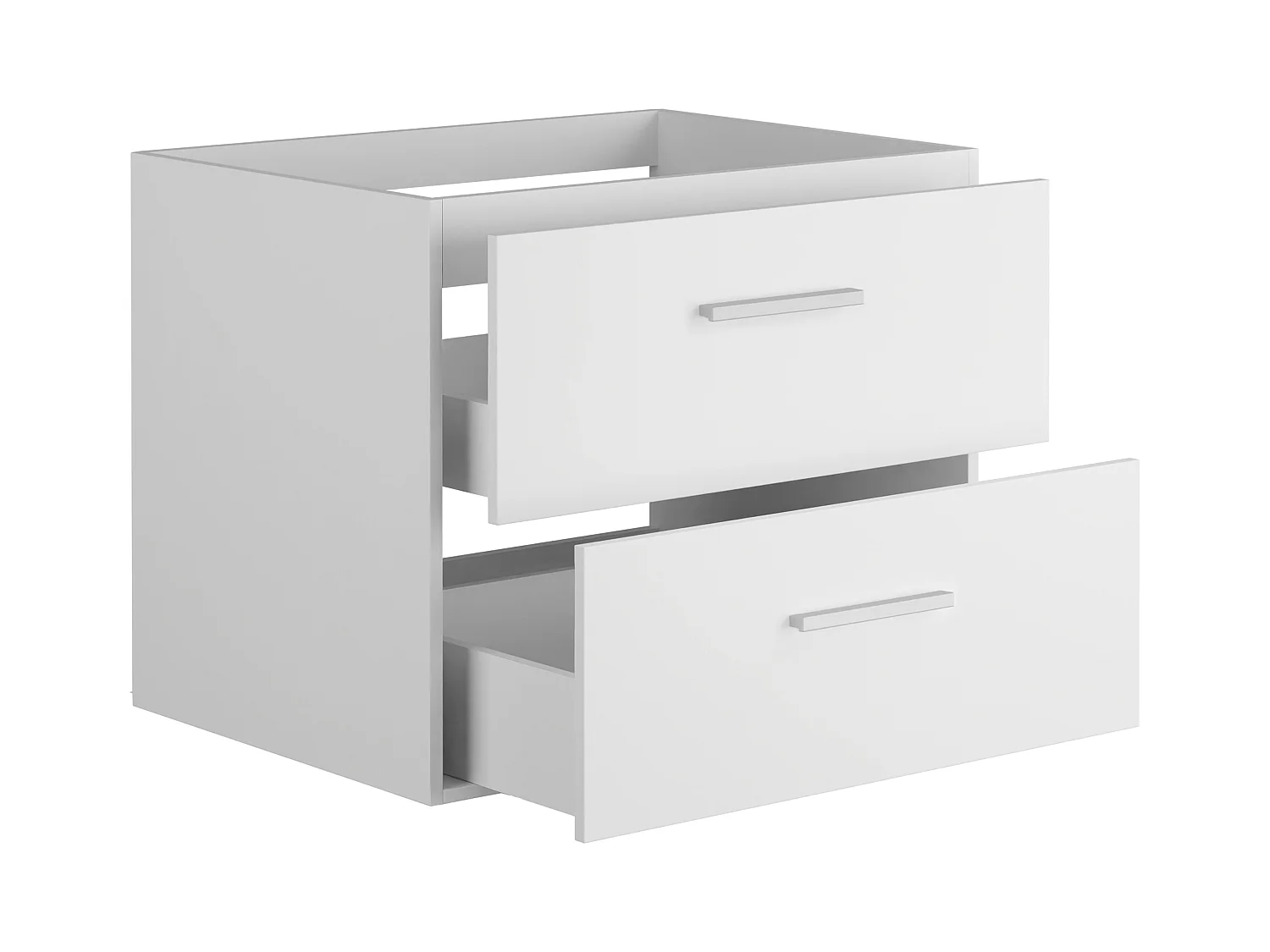 Mueble de baño flotante para lavabo - Color blanco - 60 cm - KAYLA