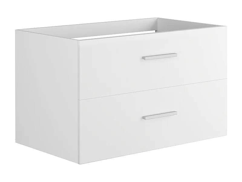 Mueble flotante para lavabo - Color blanco - 80 cm - KAYLA