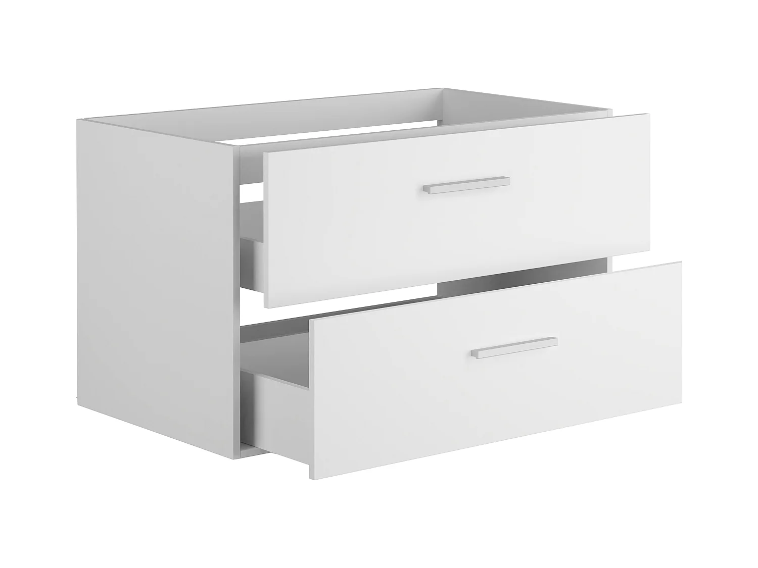 Meuble sous vasque suspendu - Coloris blanc - 80 cm - KAYLA