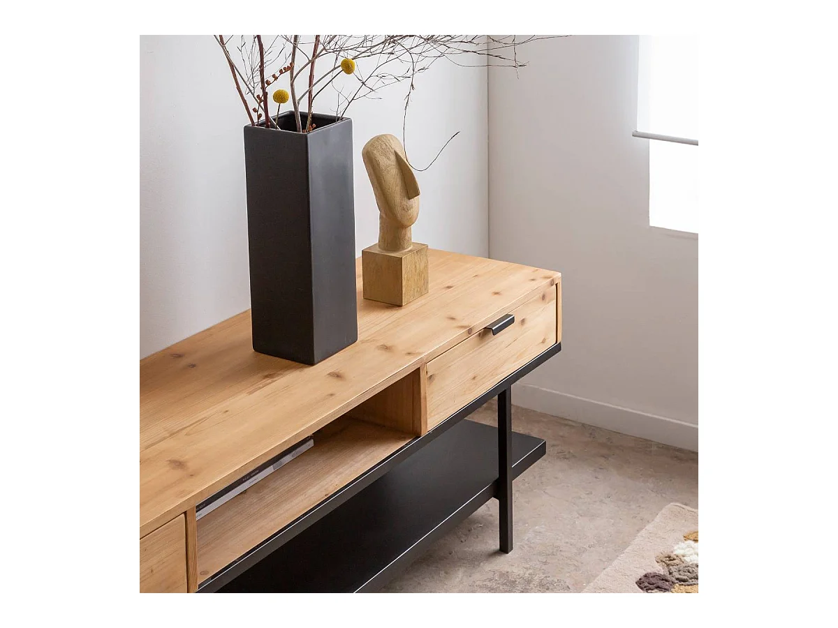 Meuble TV en bois de sapin Enola