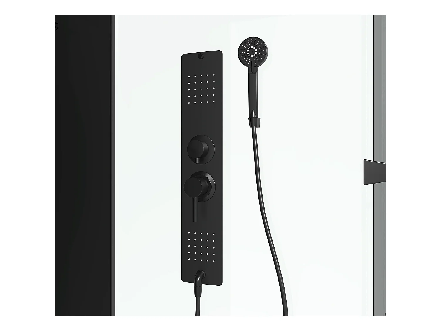 Cabina de ducha hidromasaje - Instalación reversible - Ancho 110 x 80 x Alt. 215 cm - FOMIRA