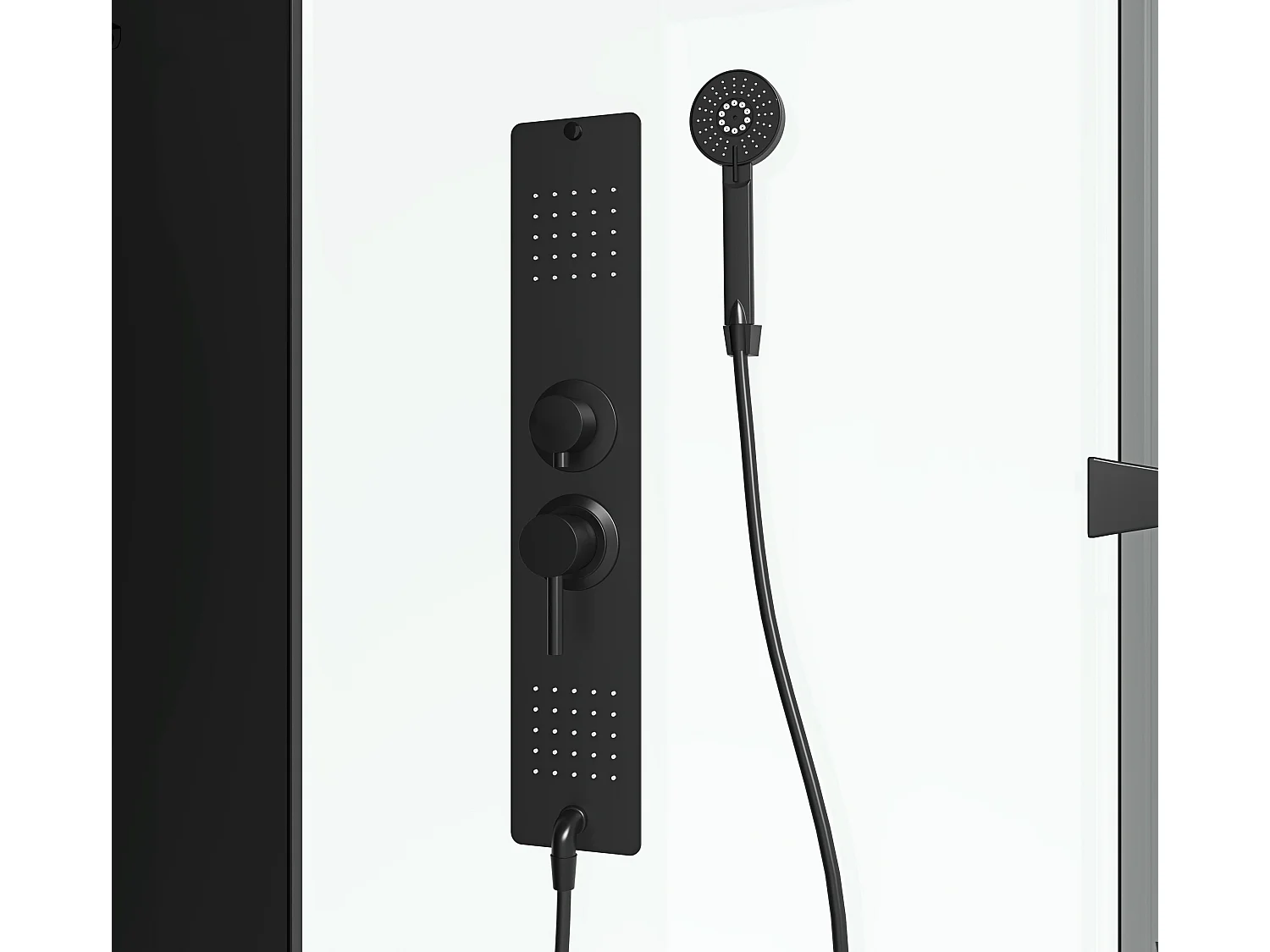 Douchecabine massagefunctie - Omkeerbare installatie - L110 x B80 x H215 cm - FOMIRA