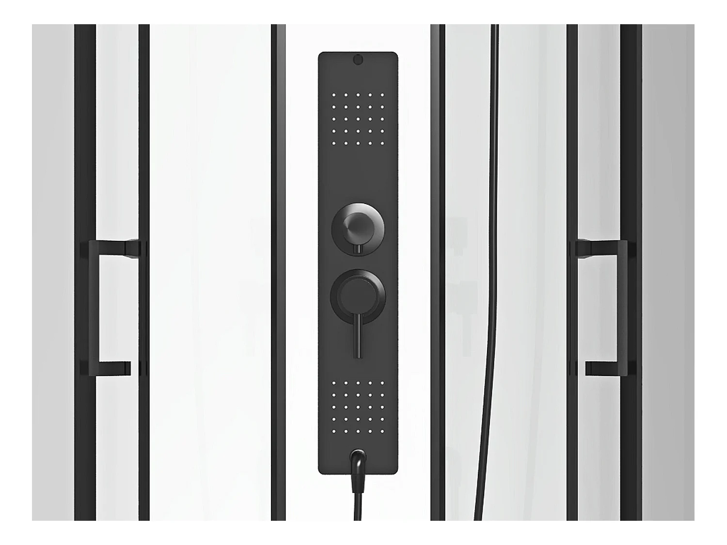 Box doccia idromassaggio rettangolare Installazione reversibile L120 x l80 x H215 cm - SULIPA