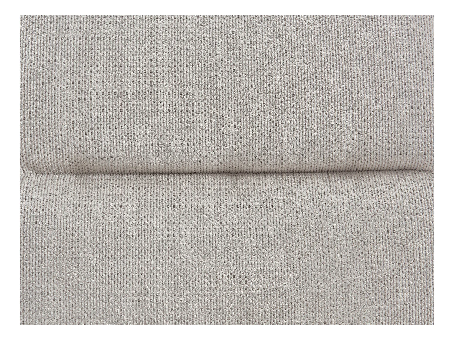 Stuhl 2er-Set - Stoff & schwarzes Metall - Cremefarben - ETIVAL