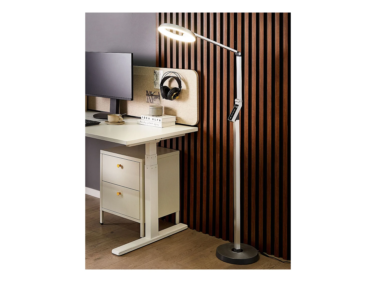 LED staande lamp CARINA Met dimmer Metaal Zilver