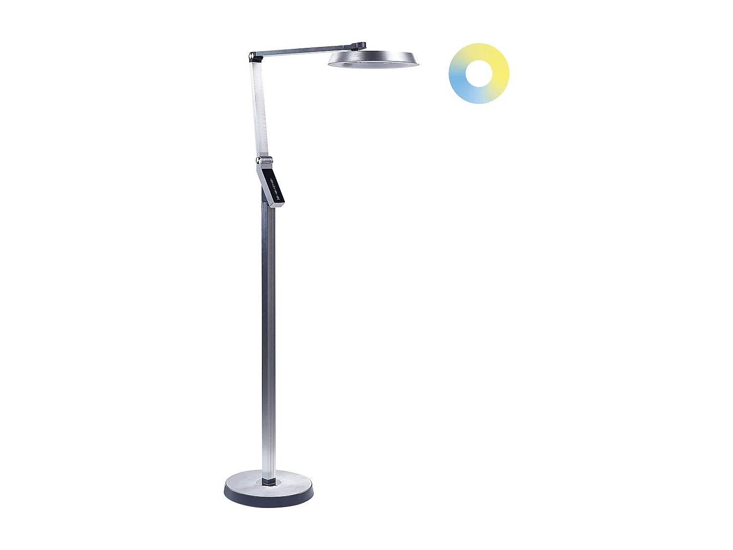 LED staande lamp CARINA Met dimmer Metaal Zilver