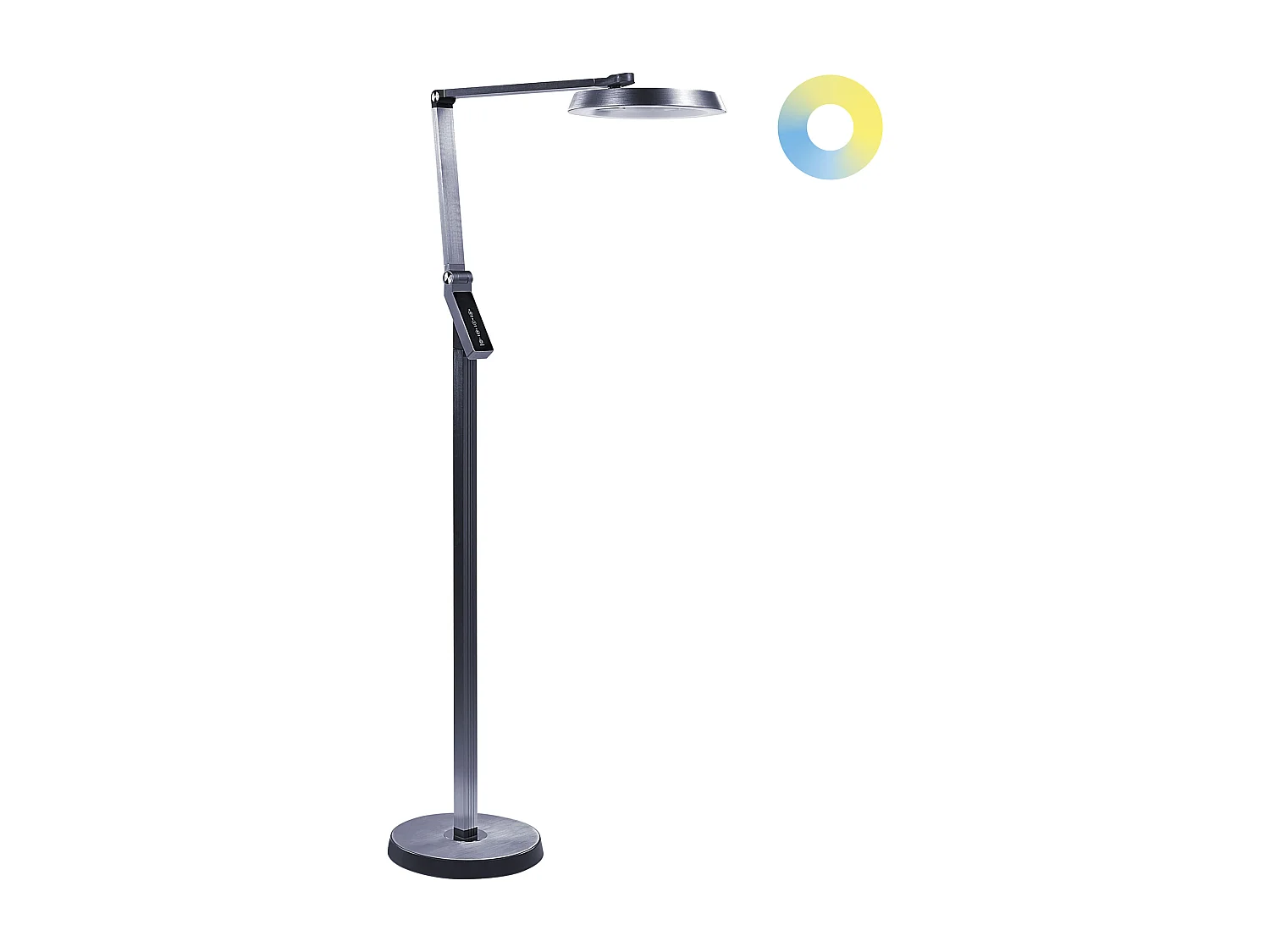 LED staande lamp CARINA Met dimmer Metaal Donkergrijs