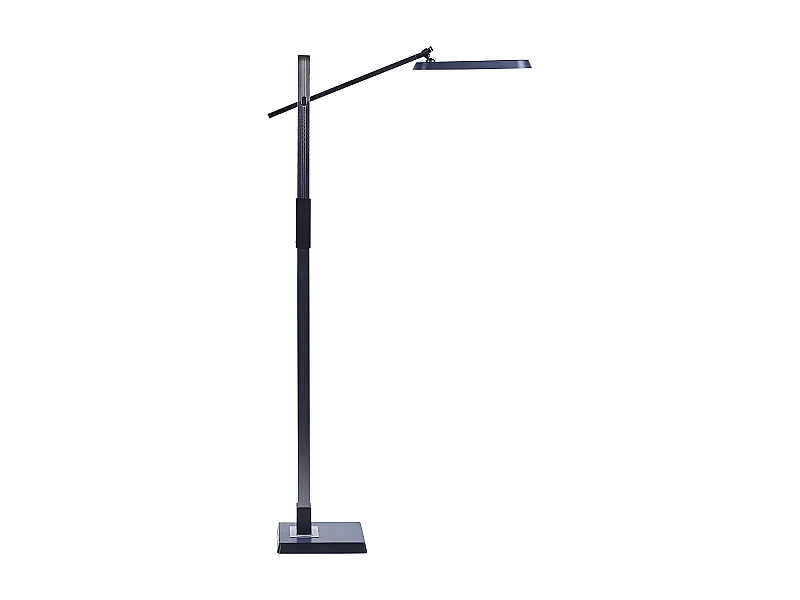 Stehleuchte LED Metall grau dimmbar verstellbar 144 cm Bogenlampe Aquarius