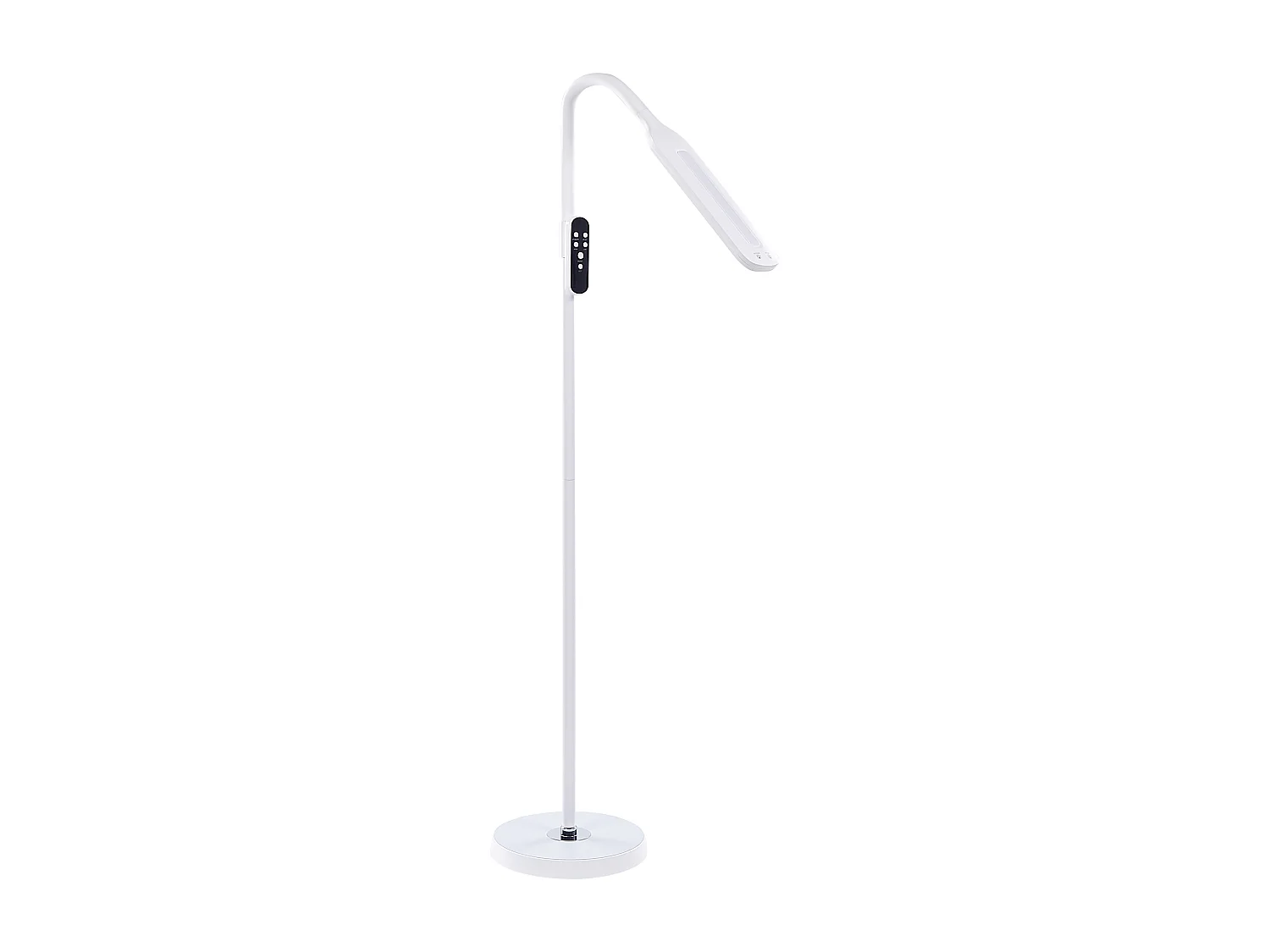 Lampada da terra a LED ARIES con dimmer Metallo Bianco