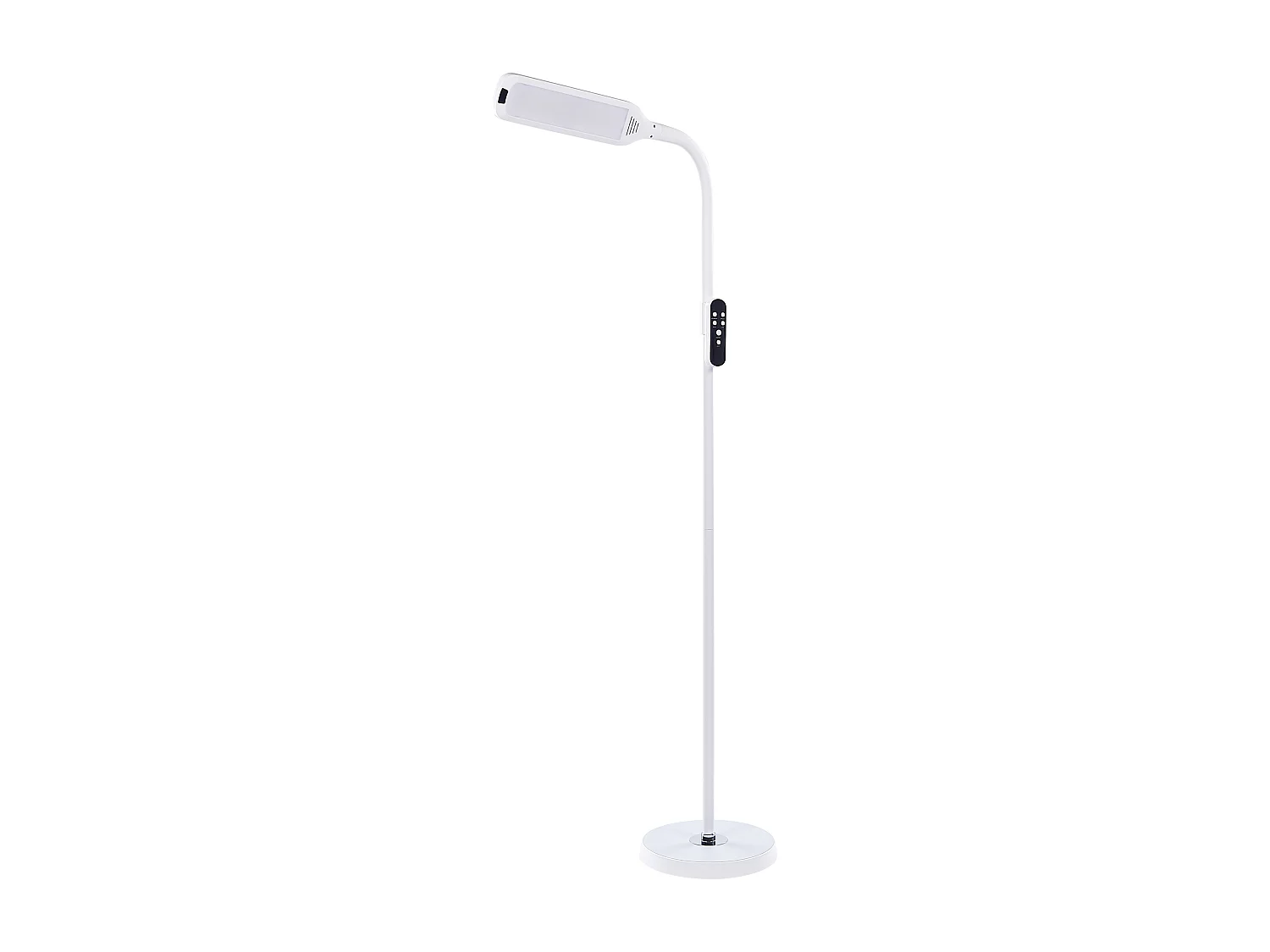 Lampada da terra a LED ARIES con dimmer Metallo Bianco