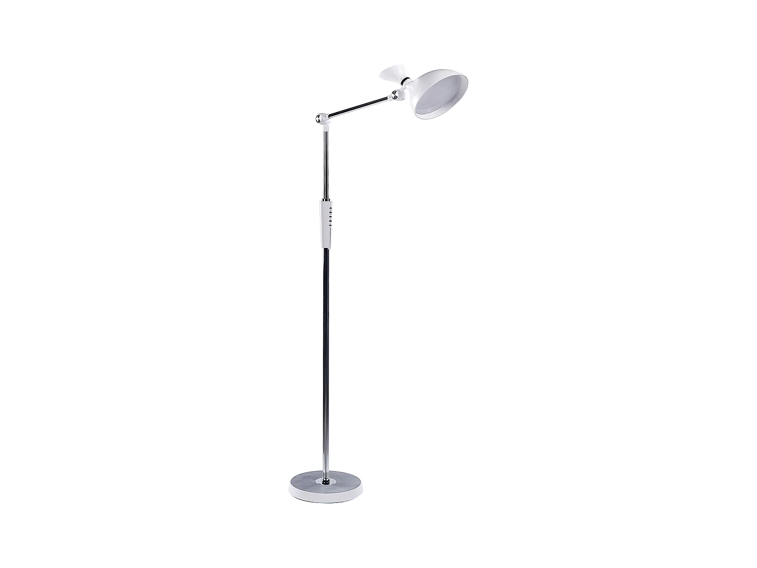 Lámpara LED de pie ANDROMEDA con regulador de intensidad Metal Blanco