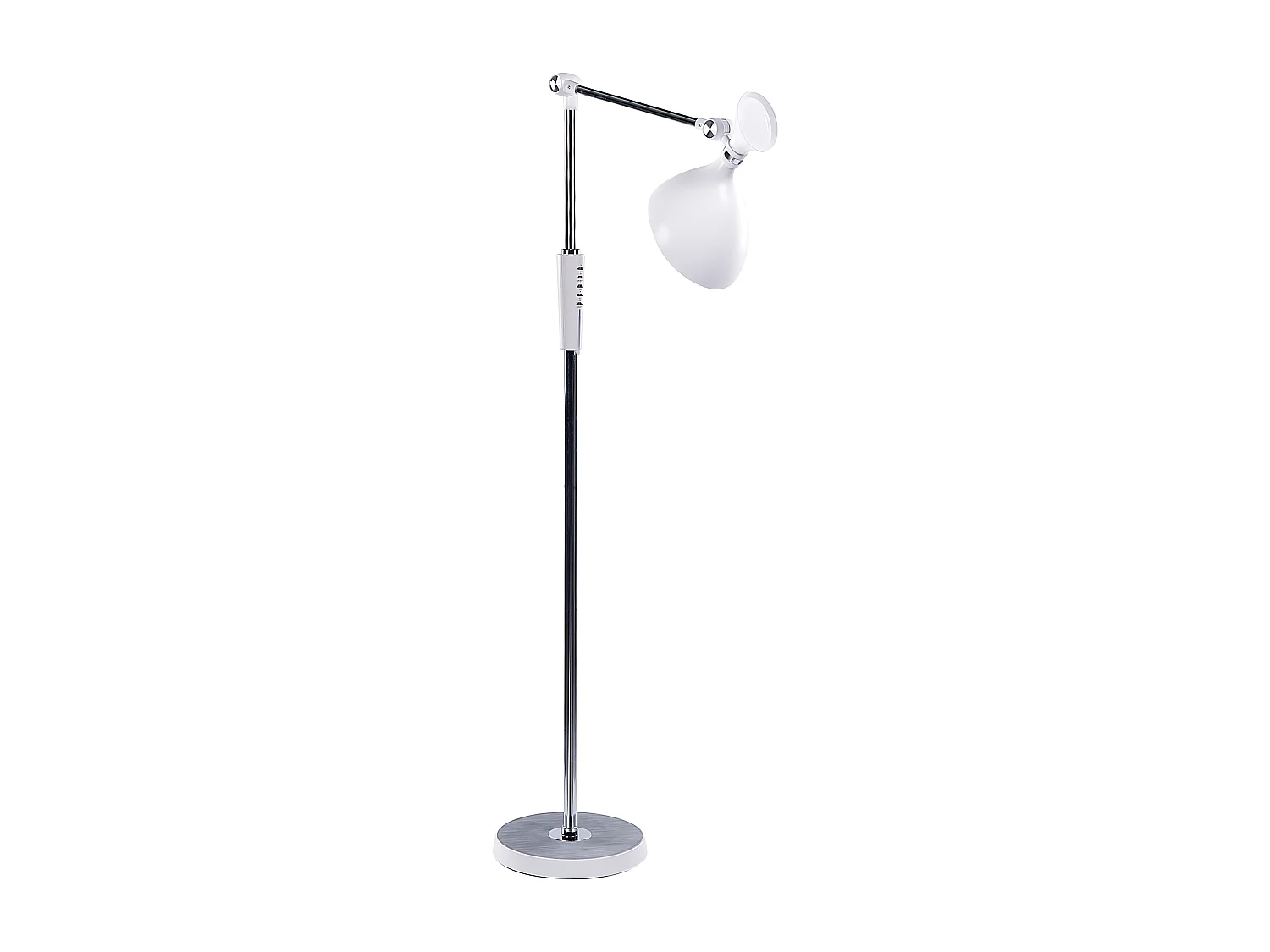 Lampadaire LED ANDROMEDA Avec variateur Métal Blanc