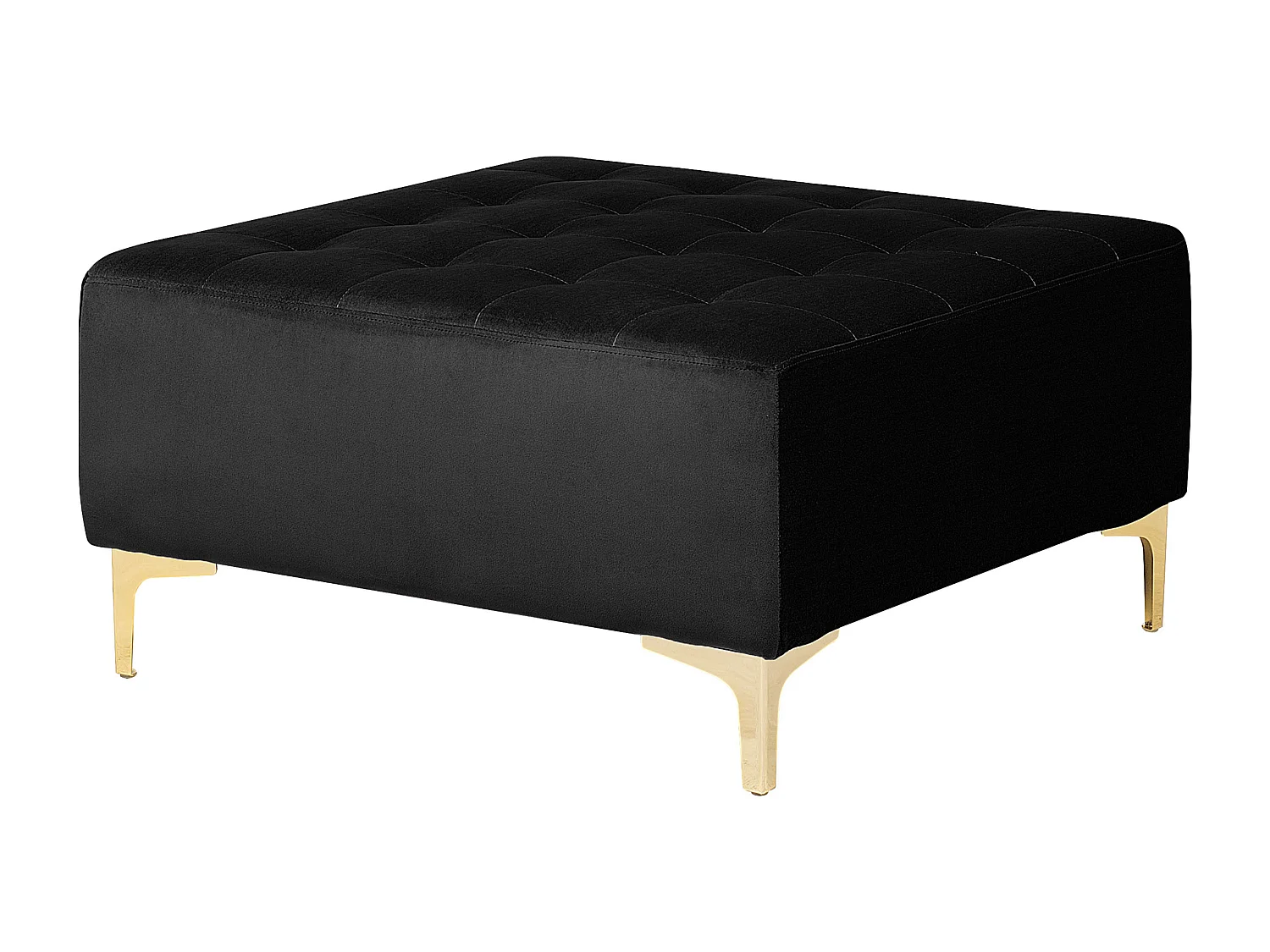 Modulsofa 5-Sitzer Samtstoff Schlaffunktion schwarz linksseitig Modern Aberdeen