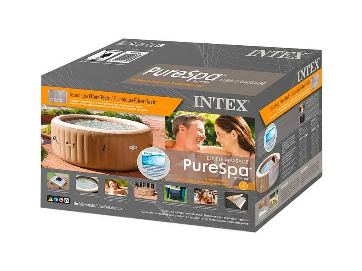 Spa gonflable PureSpa Sahara rond Bulles 4 places - Intex
