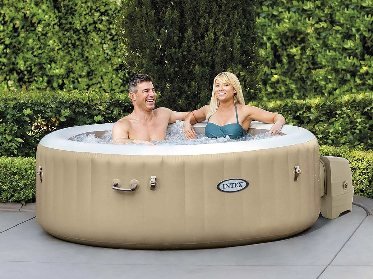 Spa hinchable PureSpa Intex 795L sistema de burbujas con accesorios Ø196x71 cm