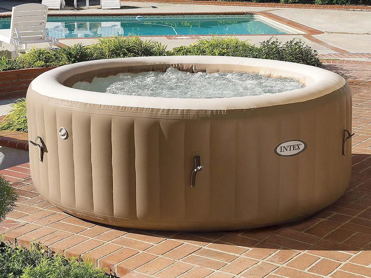 Spa hinchable PureSpa Intex 795L sistema de burbujas con accesorios Ø196x71 cm