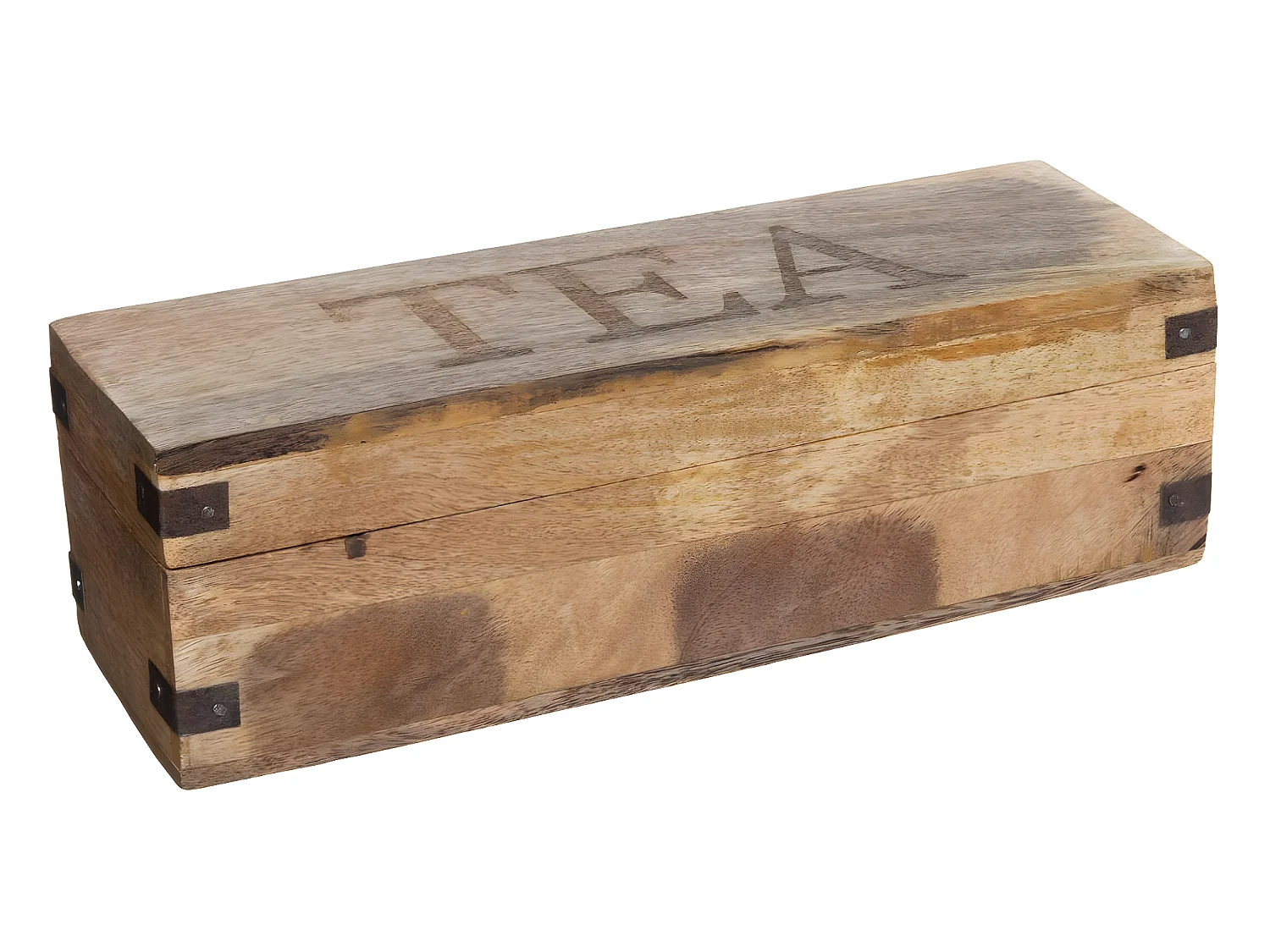 Boite à Thé en Bois de Manguier 4 compartiments