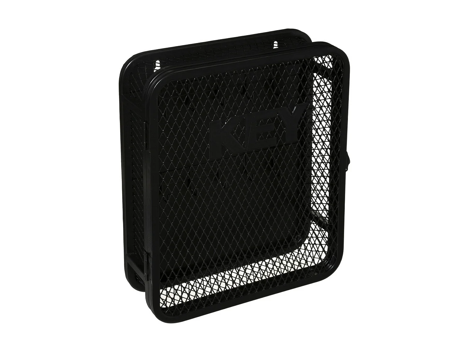 Boîte à clé murale en métal noir 26 x 32 cm