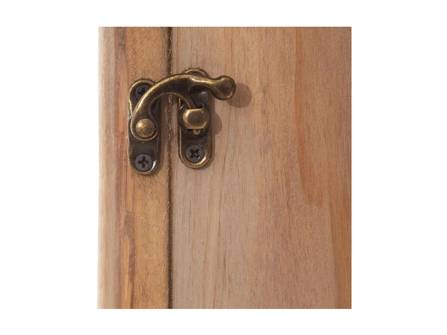 Boîte à clés murale rétro vintage en bois H 38 cm