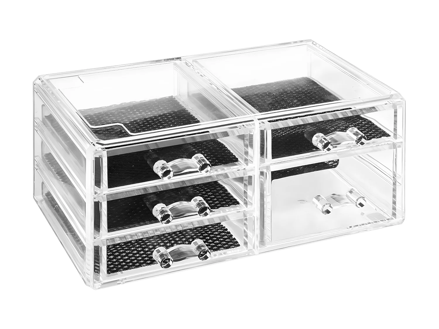 Boîte à Bijoux transparente 5 tiroirs