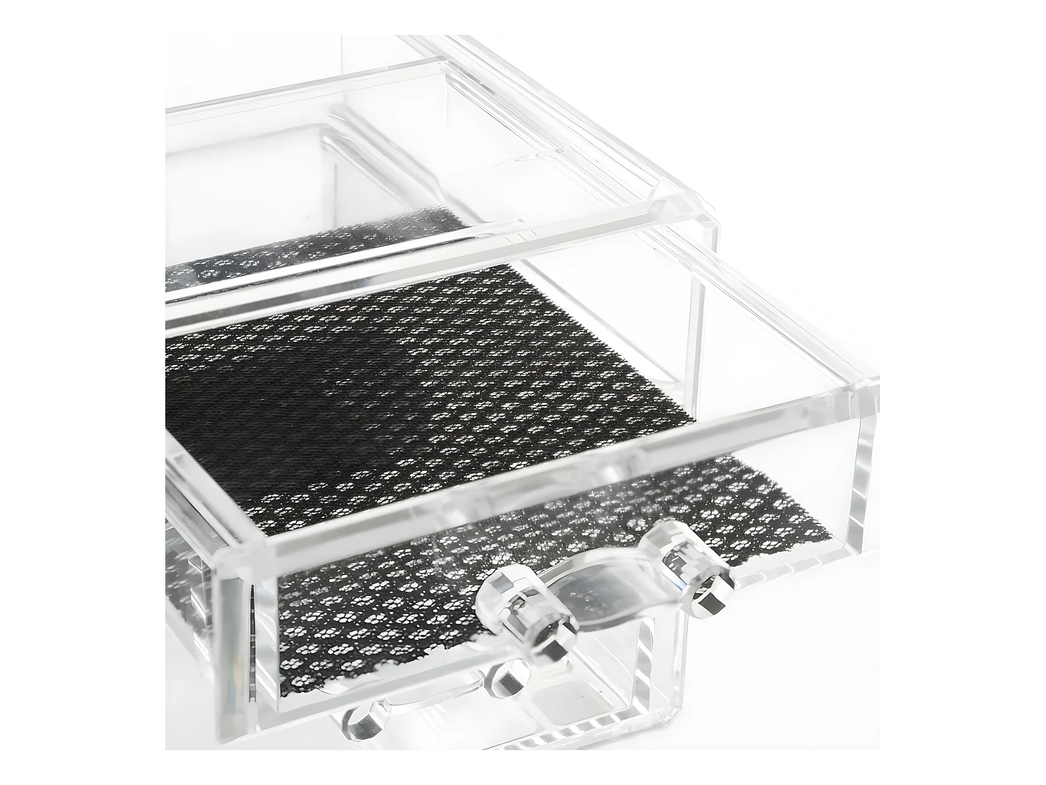 Boîte à Bijoux transparente 5 tiroirs