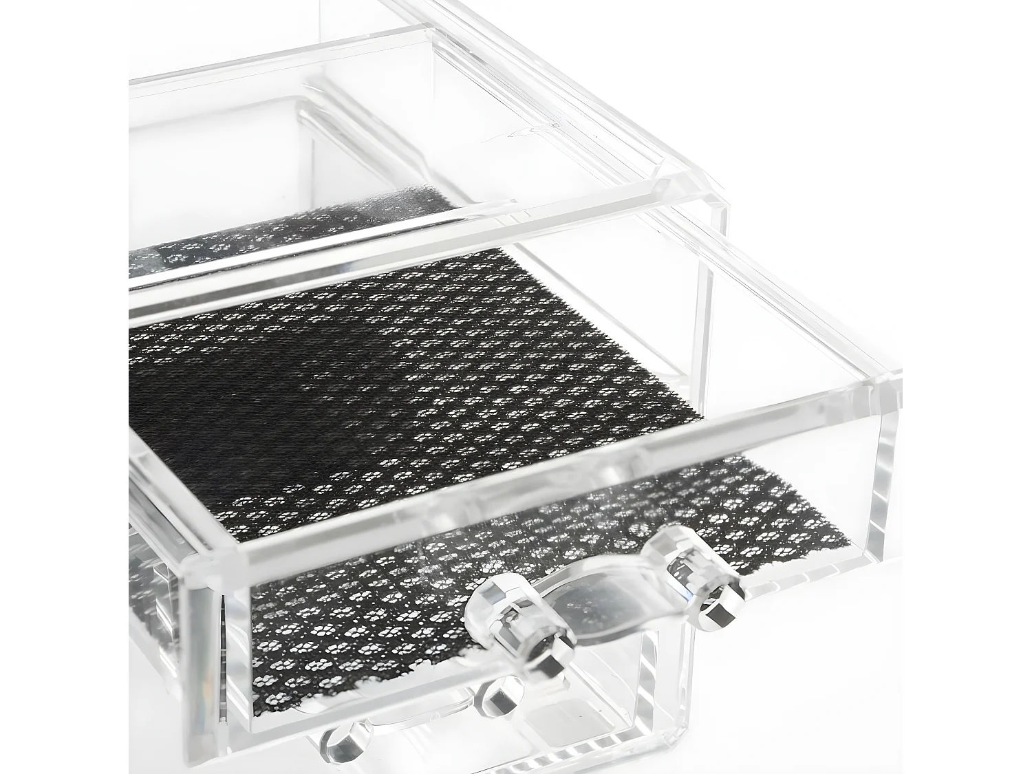 Boîte à Bijoux transparente 5 tiroirs