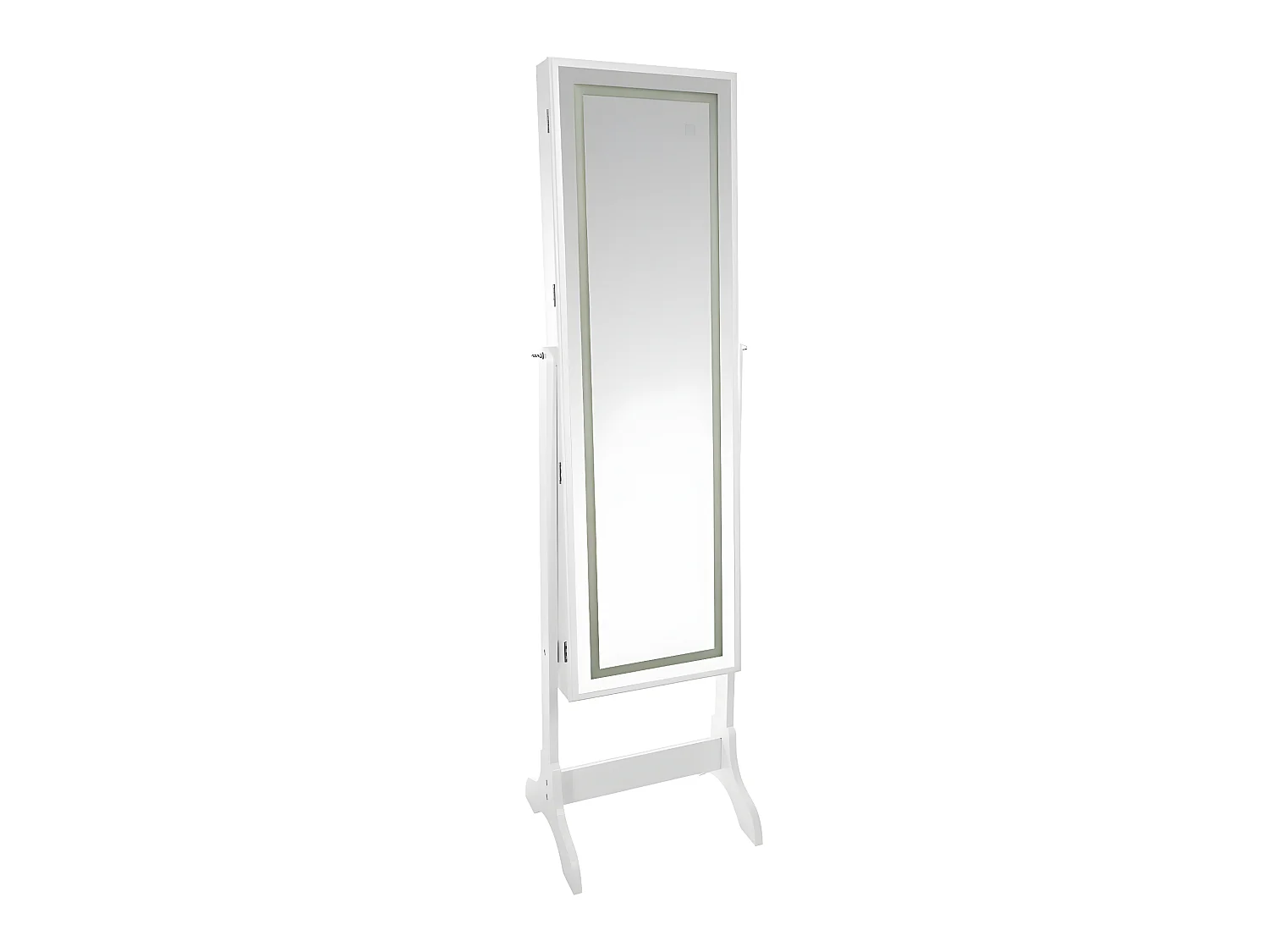 Armoire à Bijoux et Miroir avec éclairage LED Hauteur 155 cm
