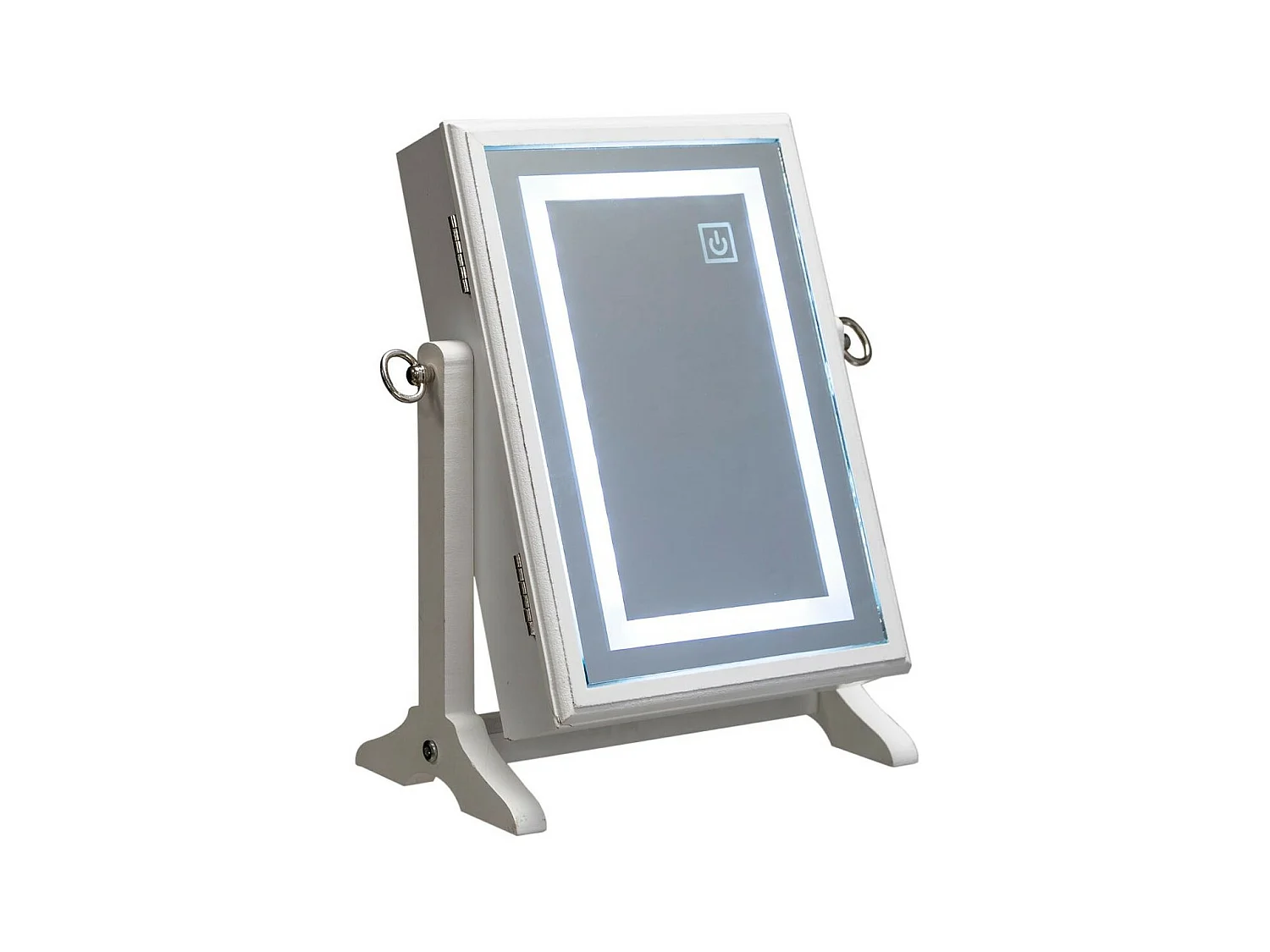 Armoire à Bijoux lumineuse à LED et Miroir H 36 cm