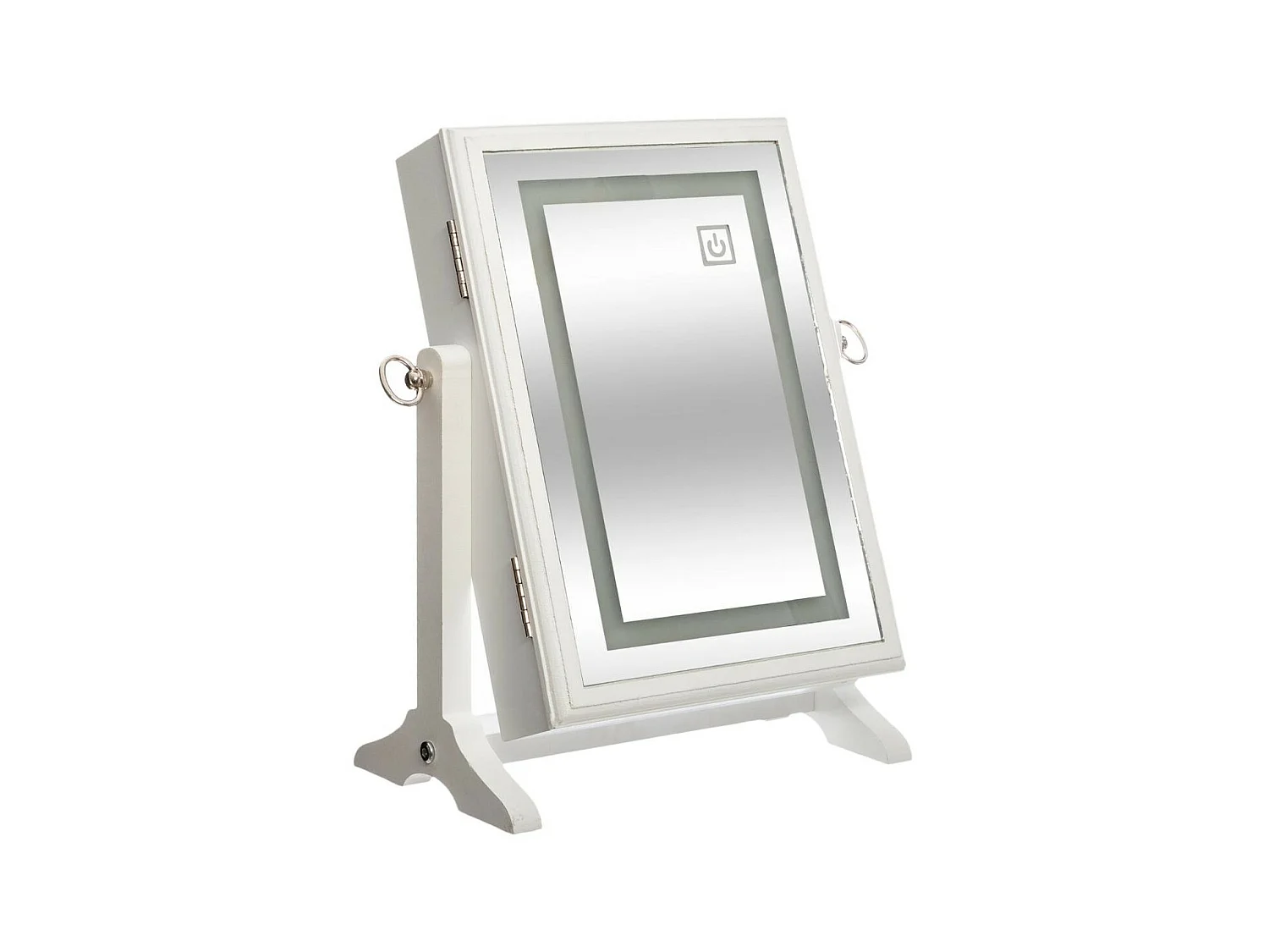 Armoire à Bijoux lumineuse à LED et Miroir H 36 cm