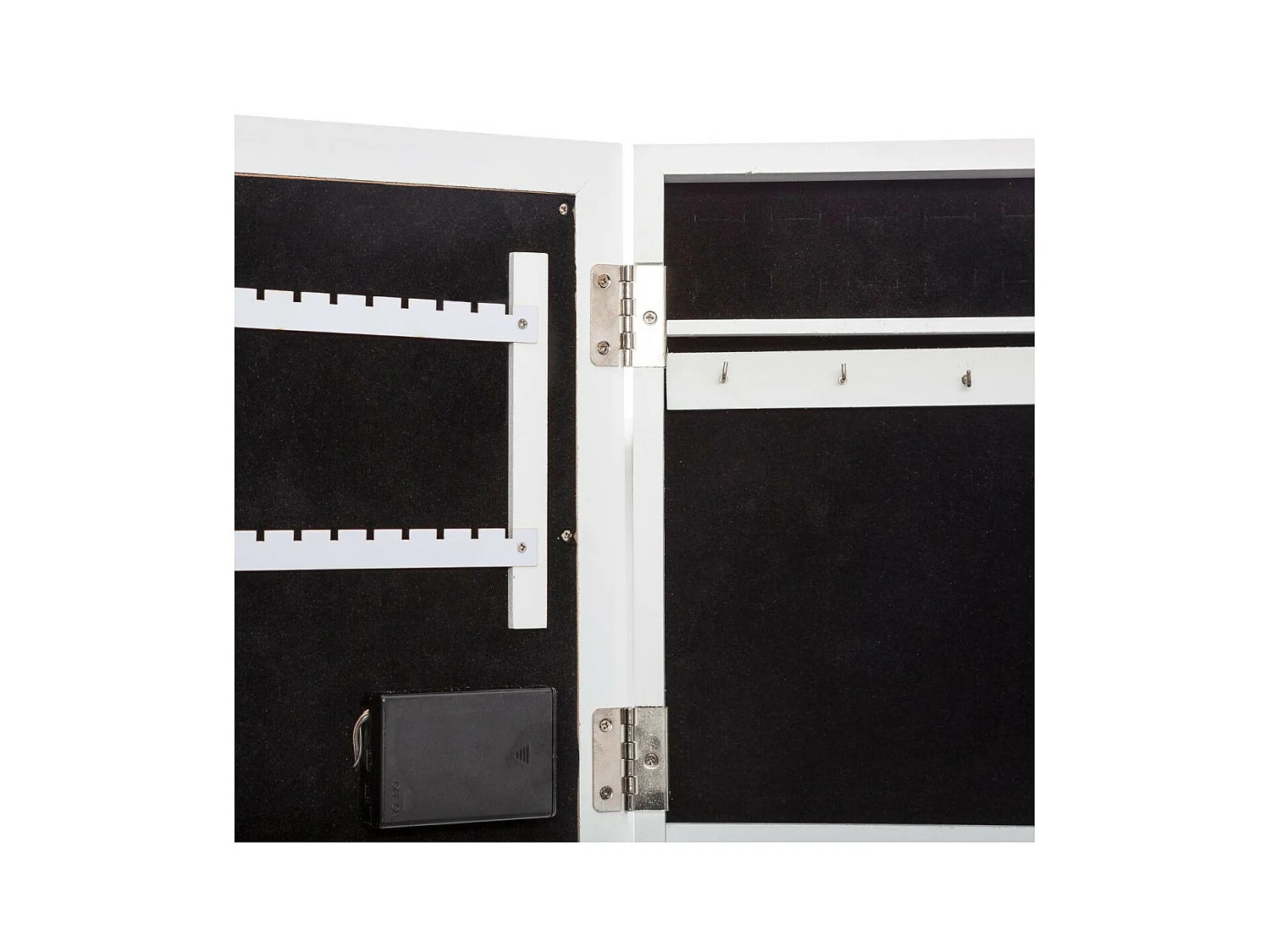 Armoire à Bijoux lumineuse à LED et Miroir H 36 cm