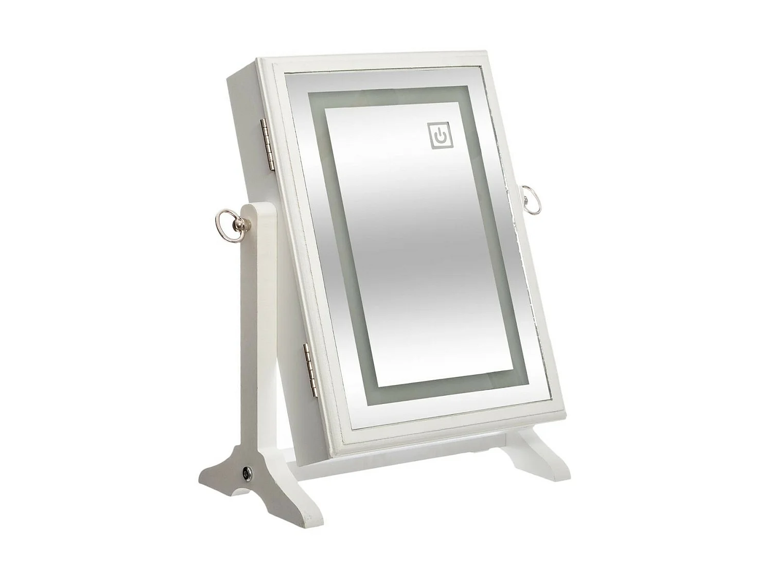 Armoire à Bijoux lumineuse à LED et Miroir H 36 cm