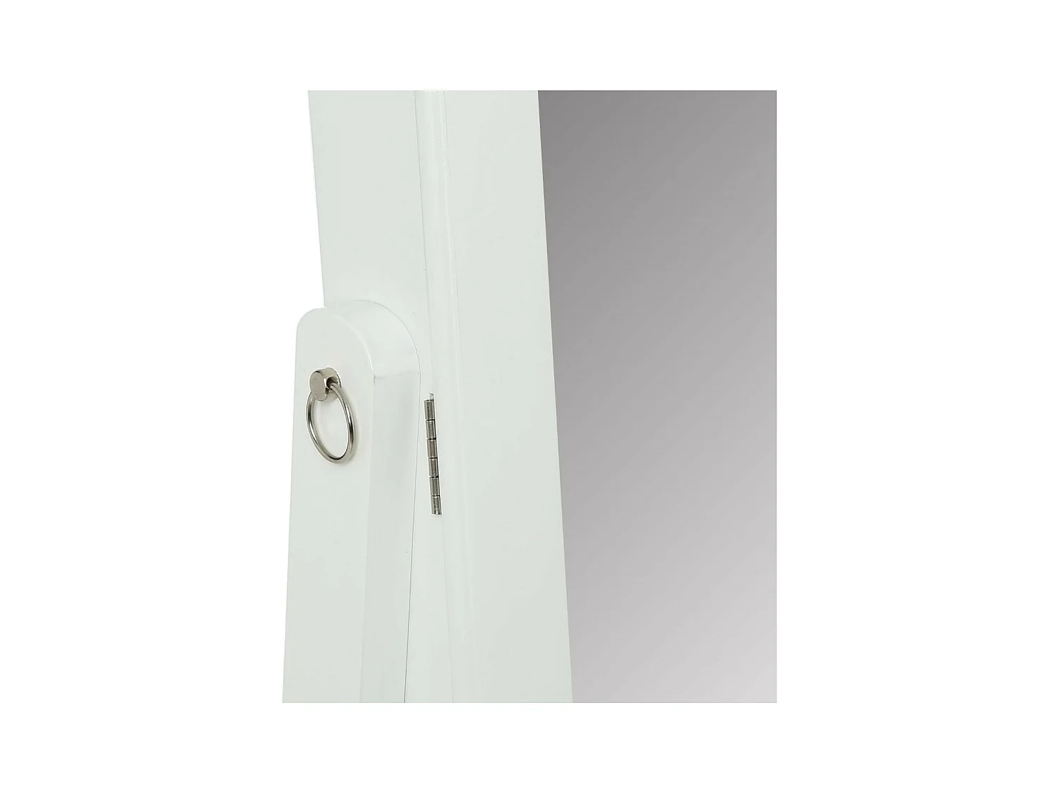 Caixa de joias com Espelho MDF branco 145x36,5x 34,5cm