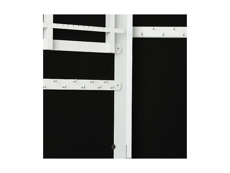 Caixa de joias com Espelho MDF branco 145x36,5x 34,5cm