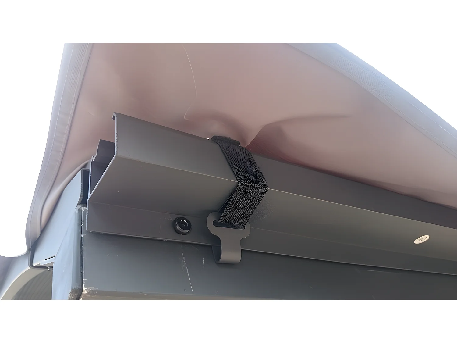 CARB3048-Bâche pour Carport ALUMINIUM toit 1/2  rond coloris gris anthracite