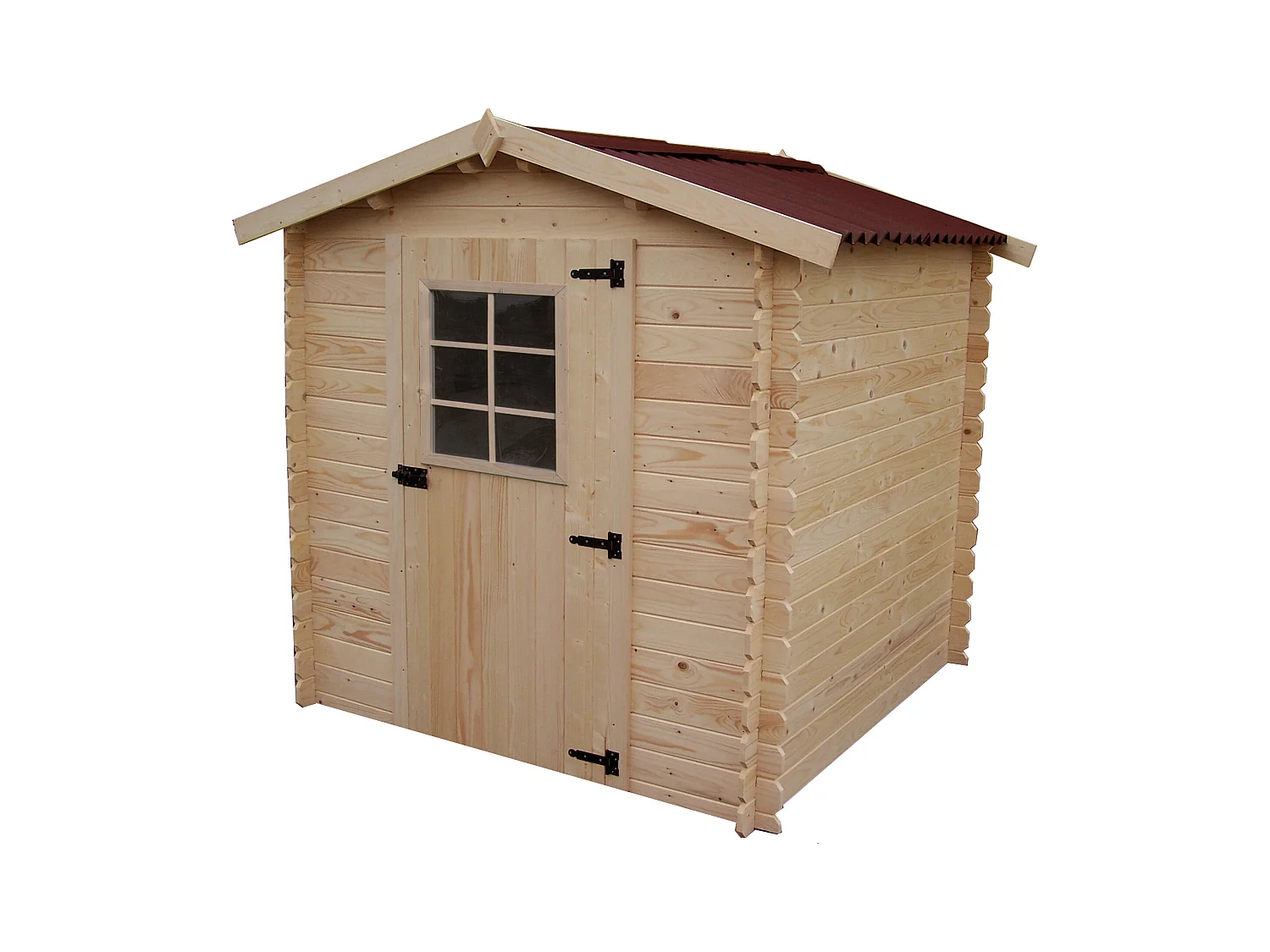 Habrita Abri madriers massifs 3.08 m² sans plancher - al2020.02n