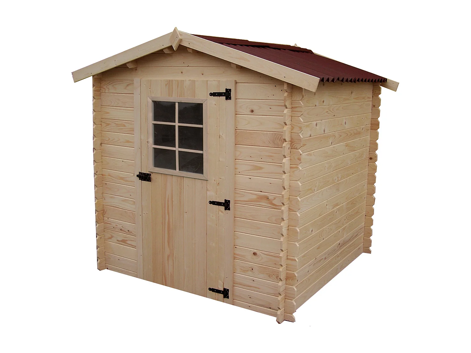 Habrita Abri madriers massifs 3.08 m² sans plancher - al2020.02n