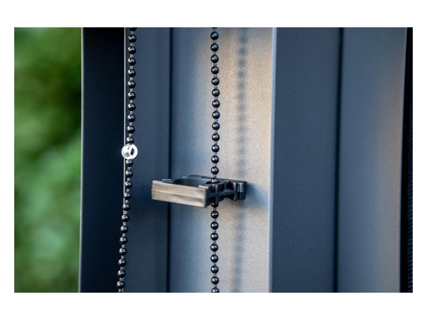 PERBIR.30-Rideau pour pergola bioclimatique PER 3630 BI et PER 2430 BI avec rail pour côte 3 m couleur gris