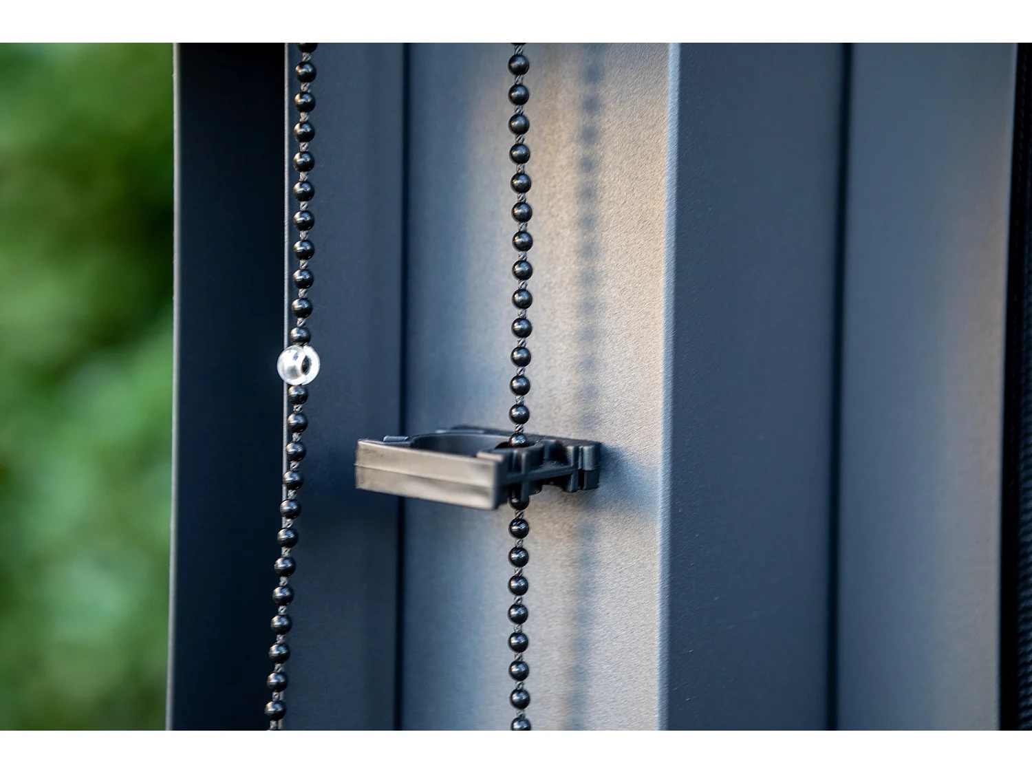 PERBIR.30-Rideau pour pergola bioclimatique PER 3630 BI et PER 2430 BI avec rail pour côte 3 m couleur gris