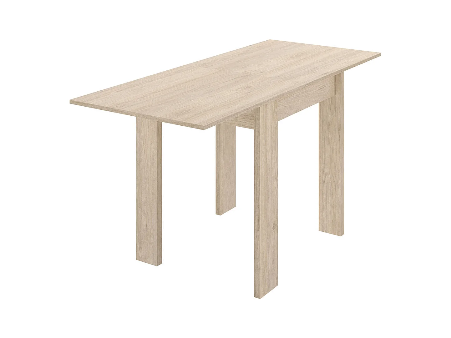 Mesa auxiliar extensible Bok natural 79,2x67,1-134x67,1 cm