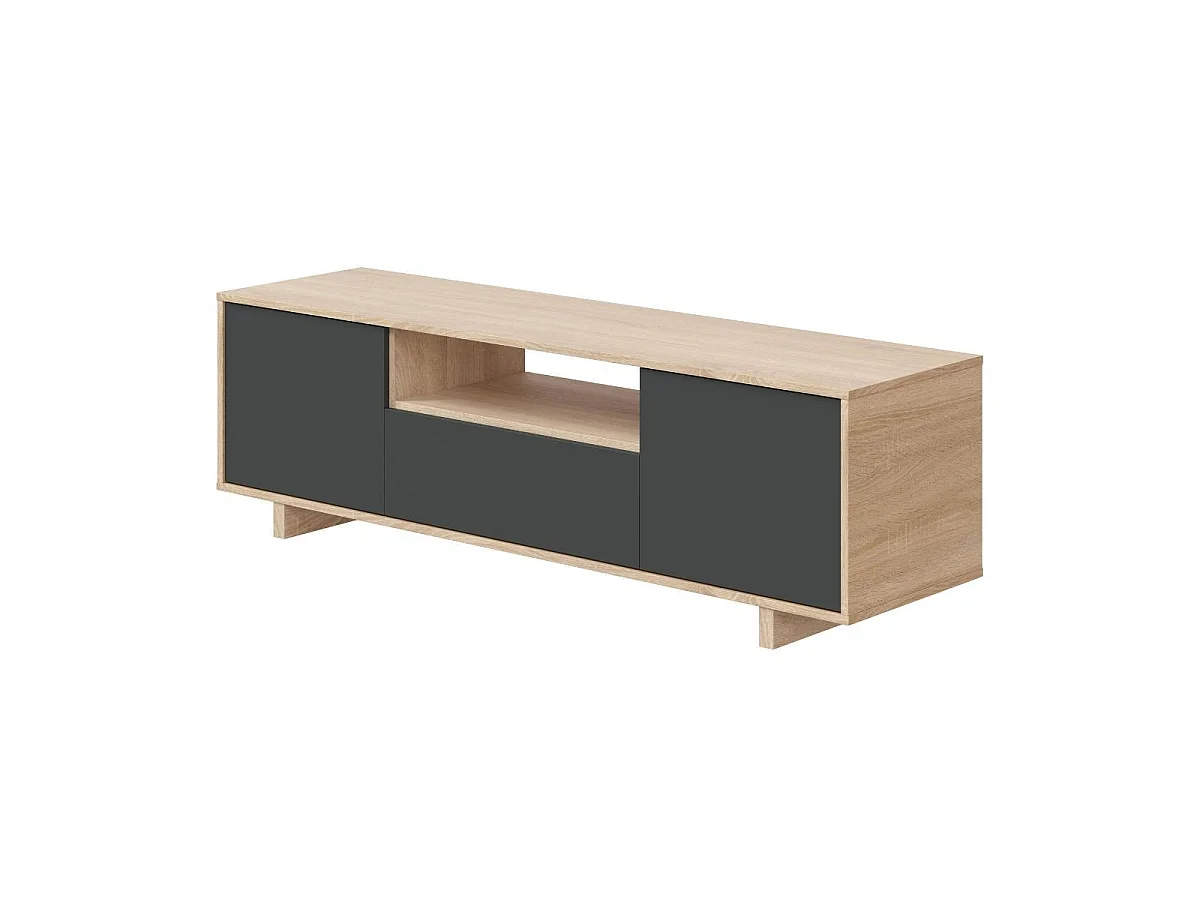 TV-Möbel 3 Türen + 1 Aufbewahrungsnische Zaira - L150 cm