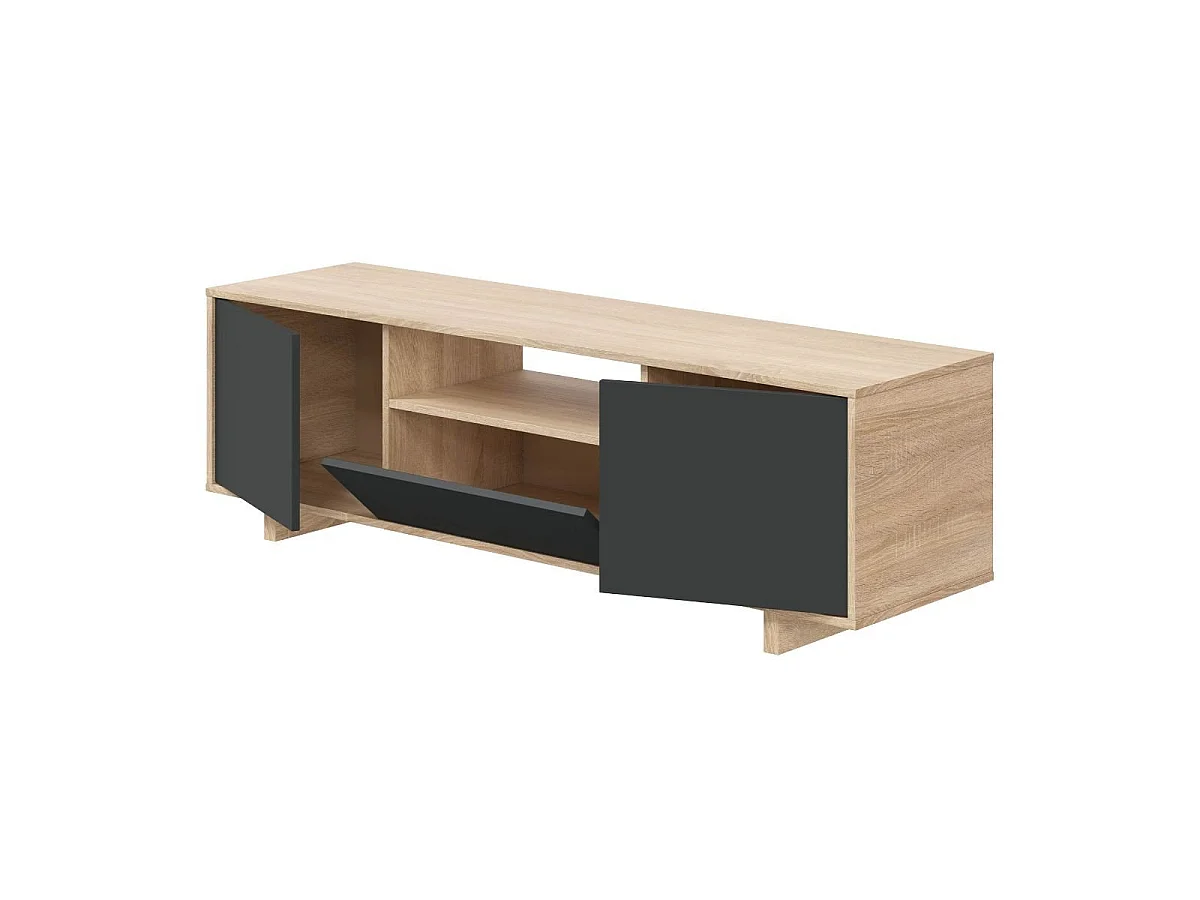 TV-Möbel 3 Türen + 1 Aufbewahrungsnische Zaira - L150 cm