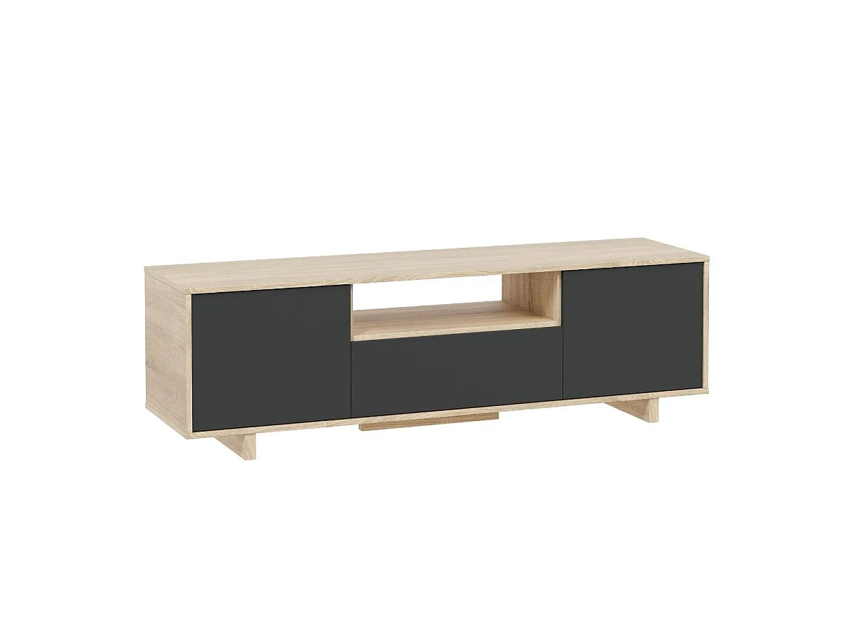 TV-Möbel 3 Türen + 1 Aufbewahrungsnische Zaira - L150 cm