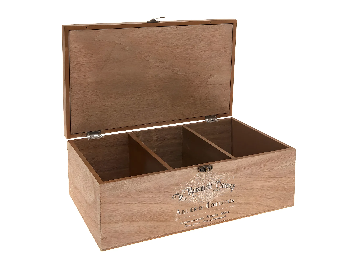 Nähkasten aus Holz 30 x 10 x 20 cm