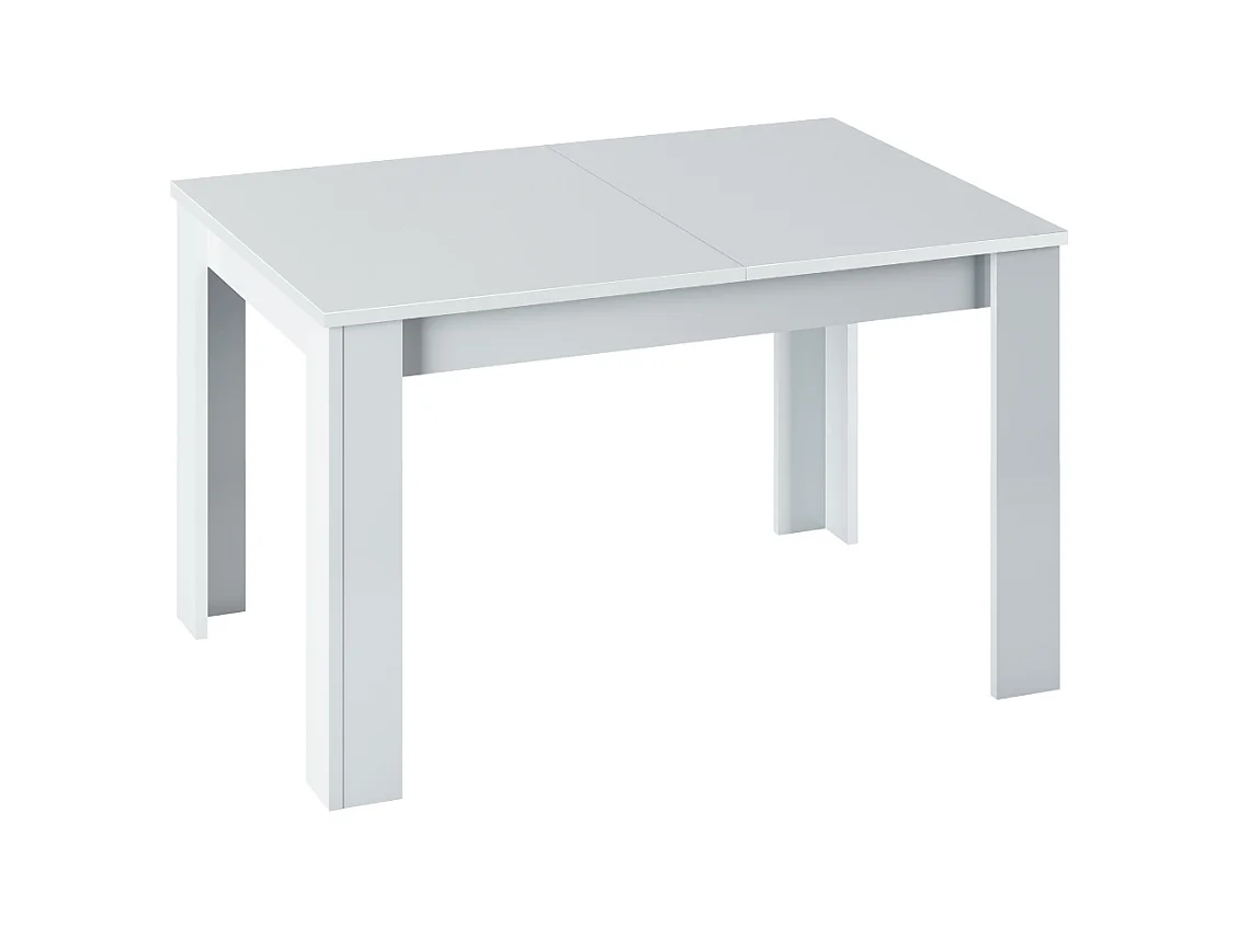 Mesa de jantar extensível Kendra 140 Blanco Artik (Blanco Mate)