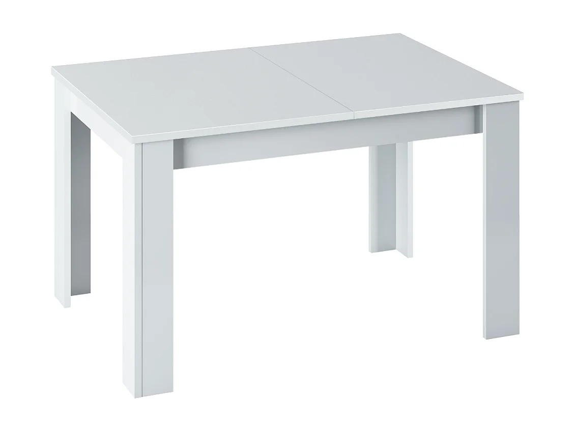 Mesa de jantar extensível Kendra 140 Blanco Artik (Blanco Mate)
